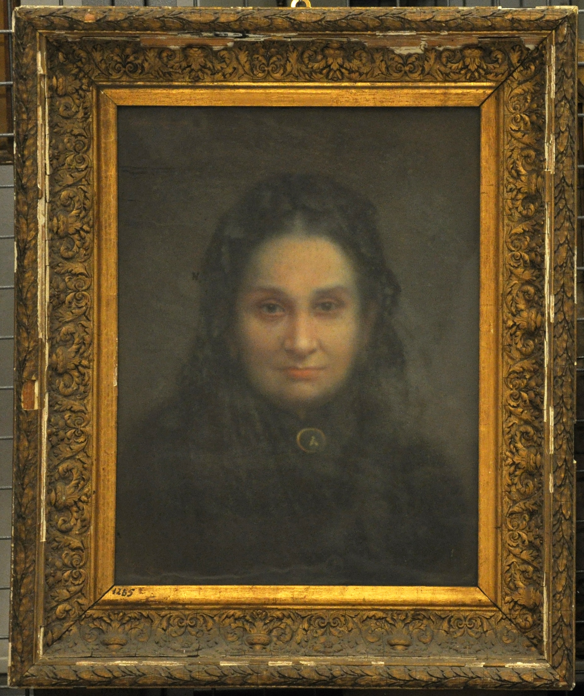Ritratto di Odolia Zannoni, Ritratto di donna (dipinto, opera isolata) di Zannoni Ugo - ambito veronese (ultimo quarto XIX)
