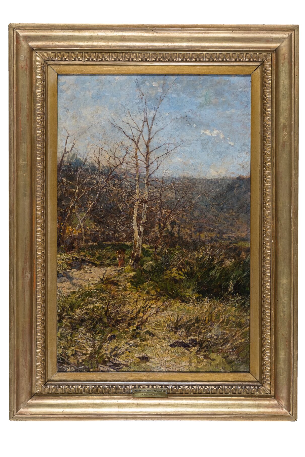 Primavera, paesaggio di campagna (dipinto, opera isolata) di Gignous, Eugenio - ambito milanese (fine/ inizio XIX/ XX)