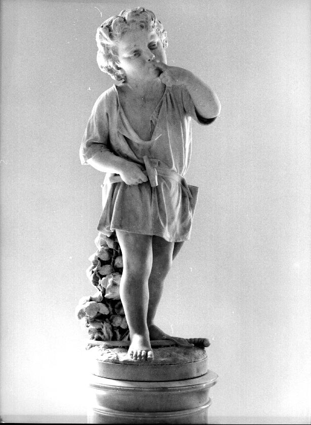 Un colpo sbagliato, bambino (scultura, opera isolata) di Zannoni, Ugo - ambito Italia settentrionale (ultimo quarto XIX)