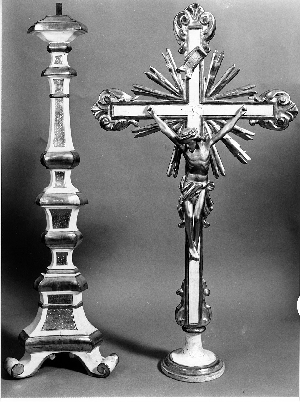 Cristo crocifisso (crocifisso, insieme) - manifattura toscana (sec. XIX)