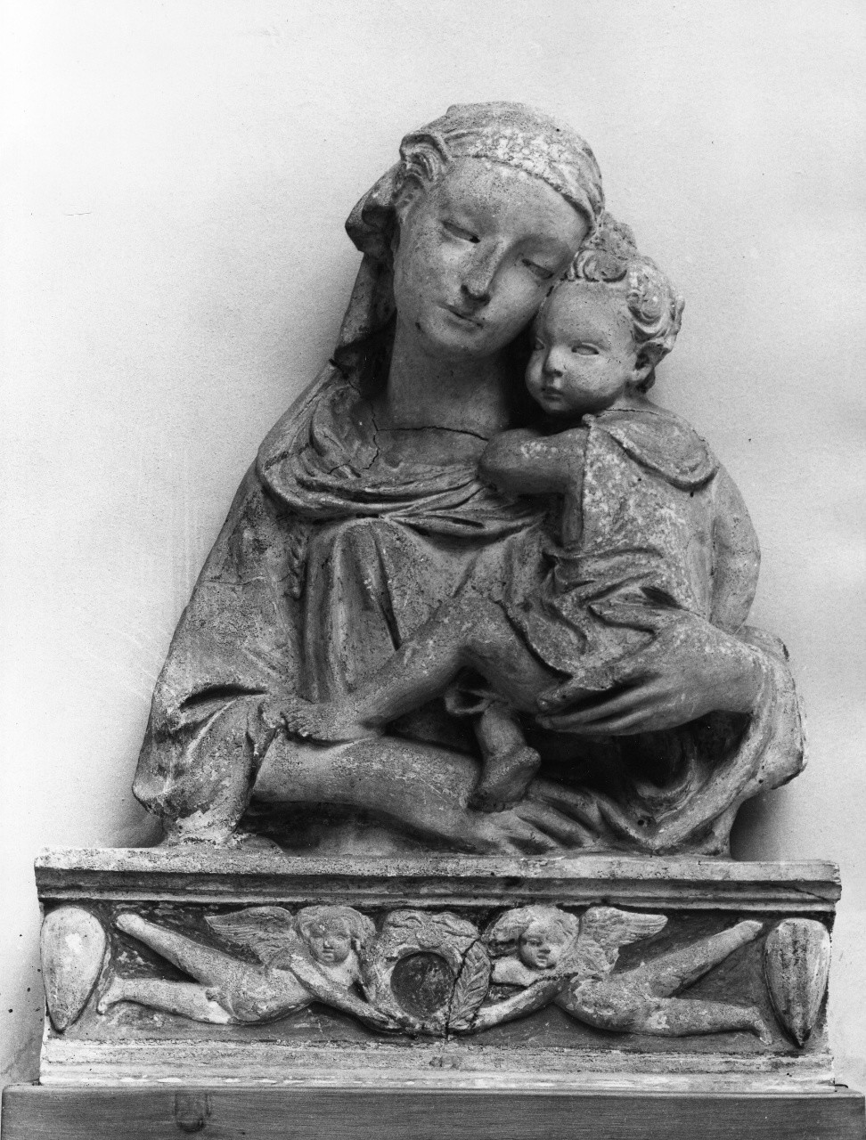 Madonna con Bambino (calco di scultura) - bottega toscana (sec. XV)