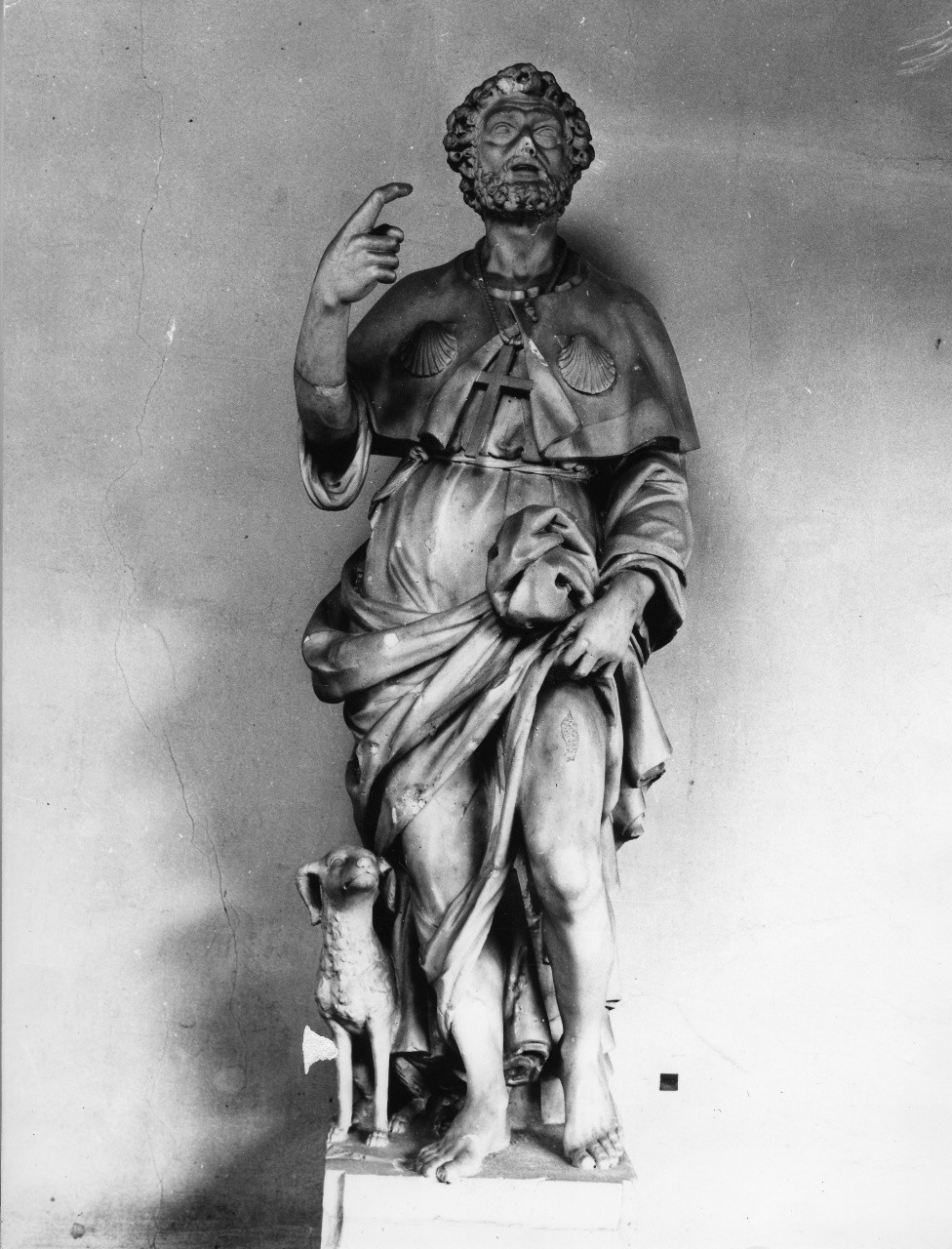 San Rocco (statua) di Cateni Giuseppe da Bibbiena detto il Cuoco (prima metà sec. XVIII)