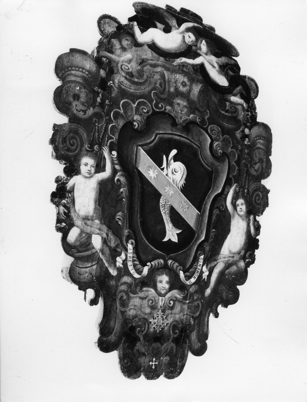 stemma cardinalizio (rilievo) - bottega toscana (sec. XVIII, sec. XIX)