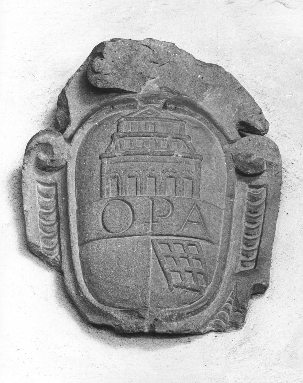 stemma dell'Opera di S. Andrea (rilievo) - bottega toscana (sec. XVII)