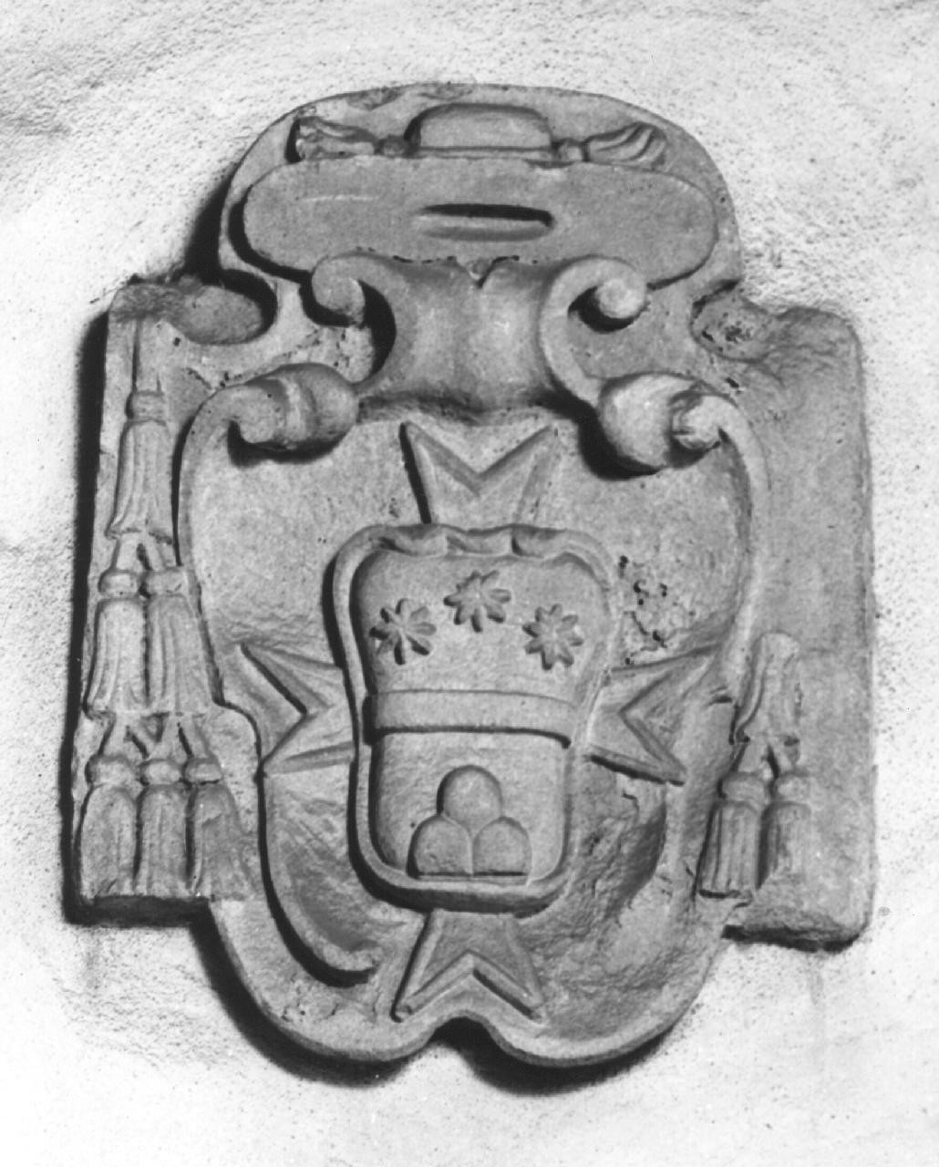 stemma cardinalizio (rilievo) - bottega toscana (sec. XVII)