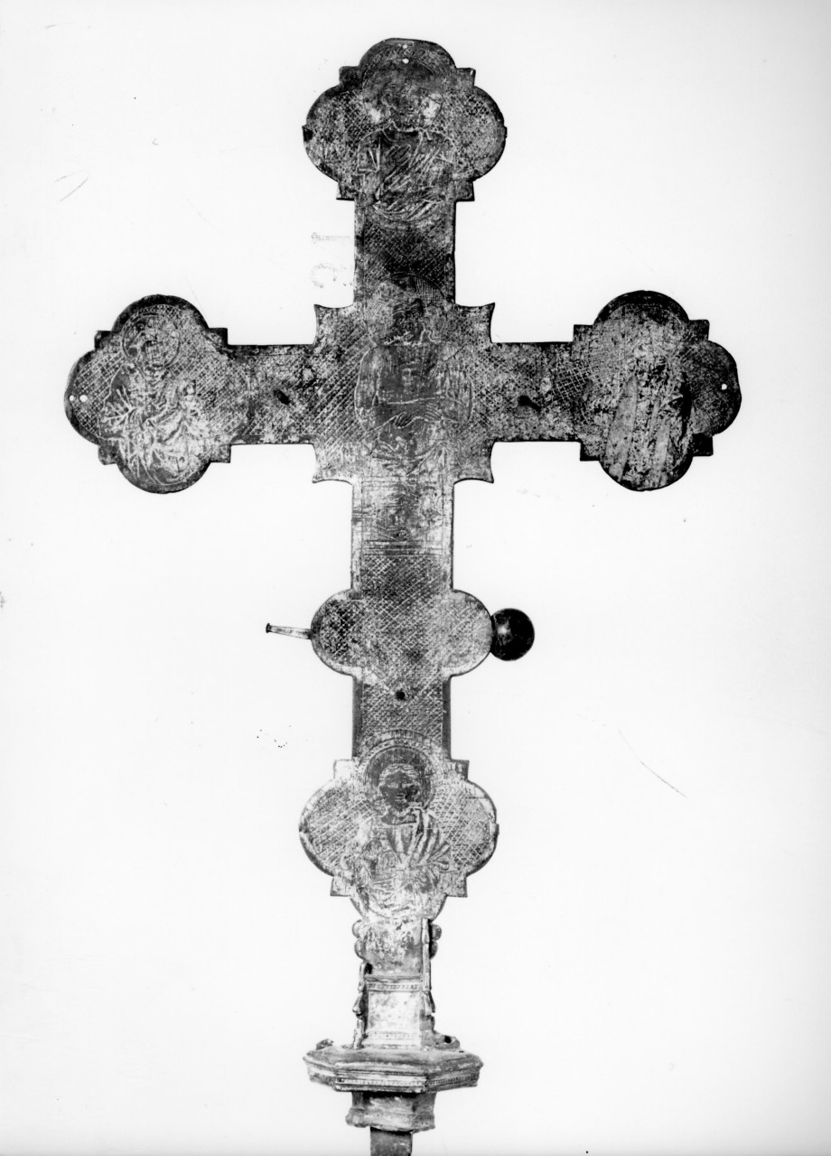 Cristo crocifisso (croce astile) - manifattura toscana (inizio sec. XV)
