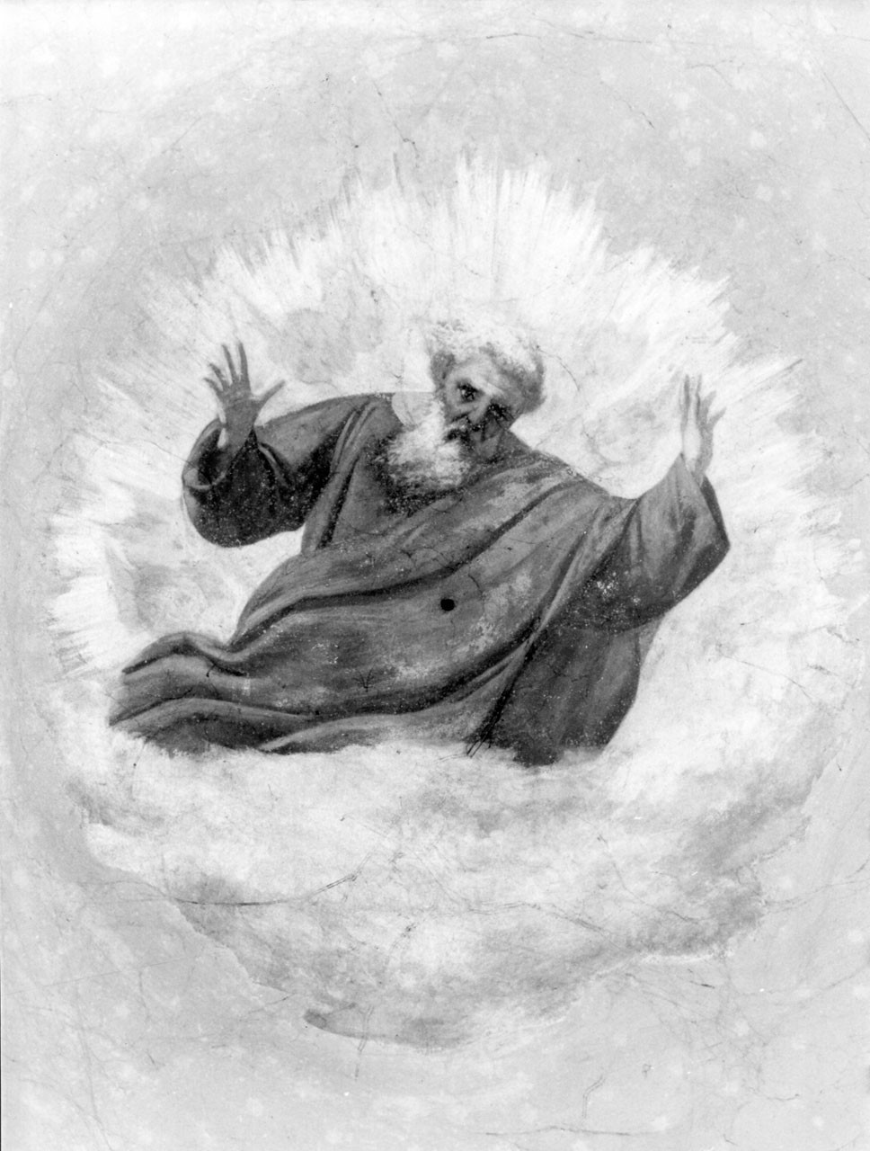 Dio Padre, evangelisti e angeli (dipinto murale, ciclo) - ambito toscano (sec. XIX)