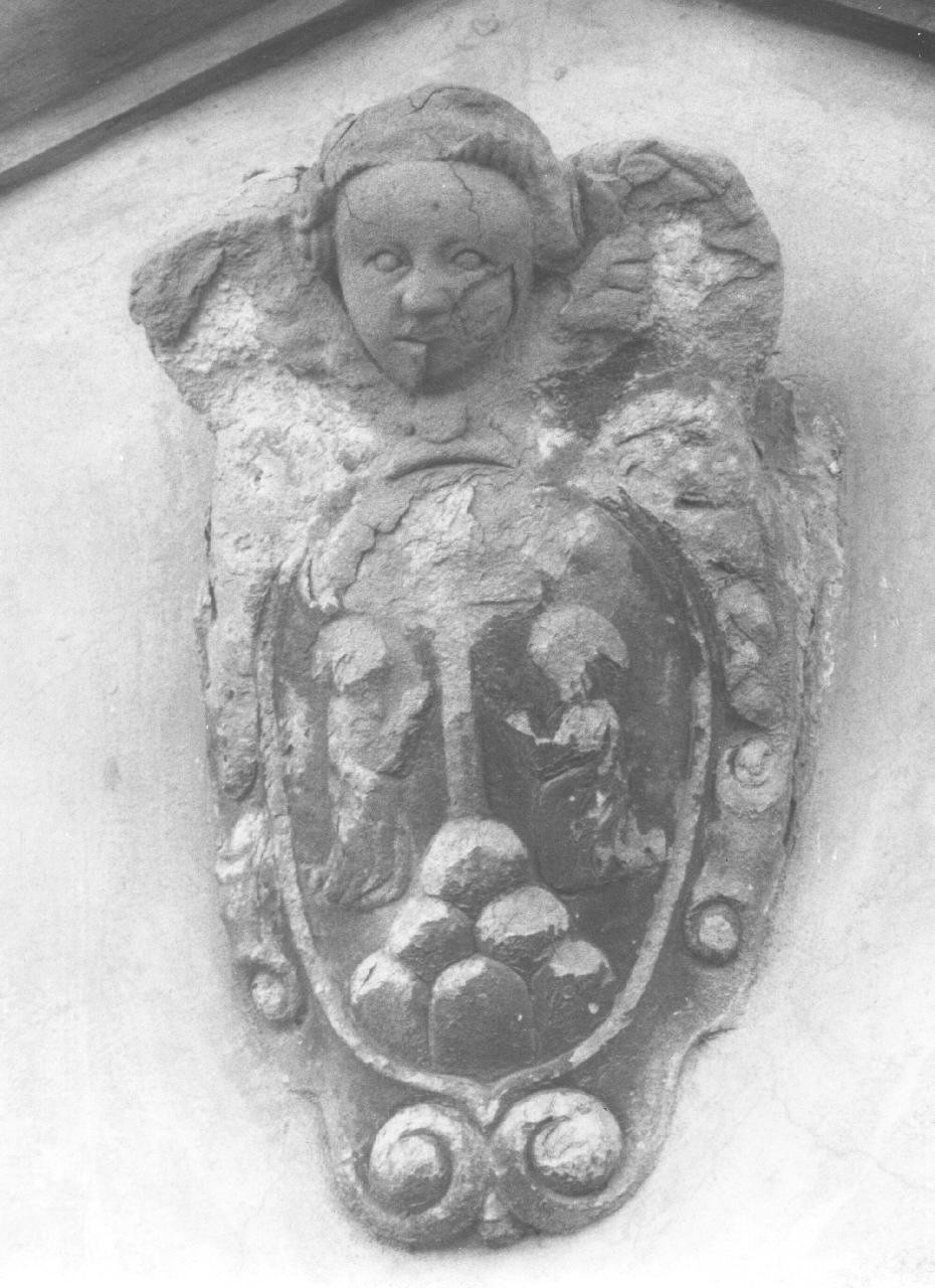 stemma della Compagnia del Suffragio (rilievo) - bottega toscana (sec. XVII)