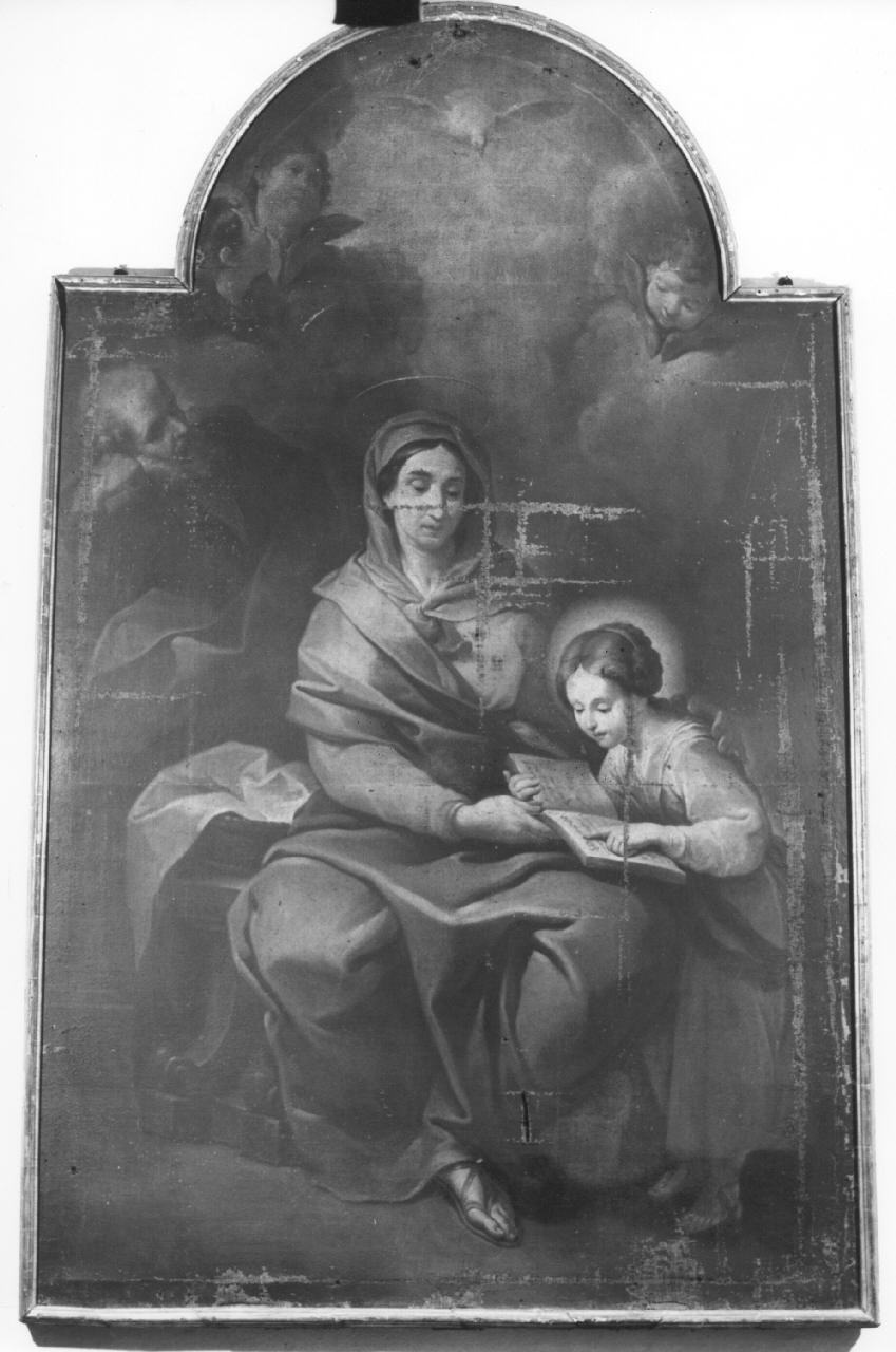 Sant'Anna insegna a leggere a Maria Vergine (dipinto) di Morghen Giovanni Elia (sec. XVIII)