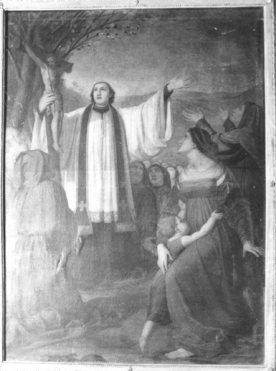 La cessazione della peste (dipinto) di Del PodestÃ  Domenico (fine/ inizio sec. XIX)