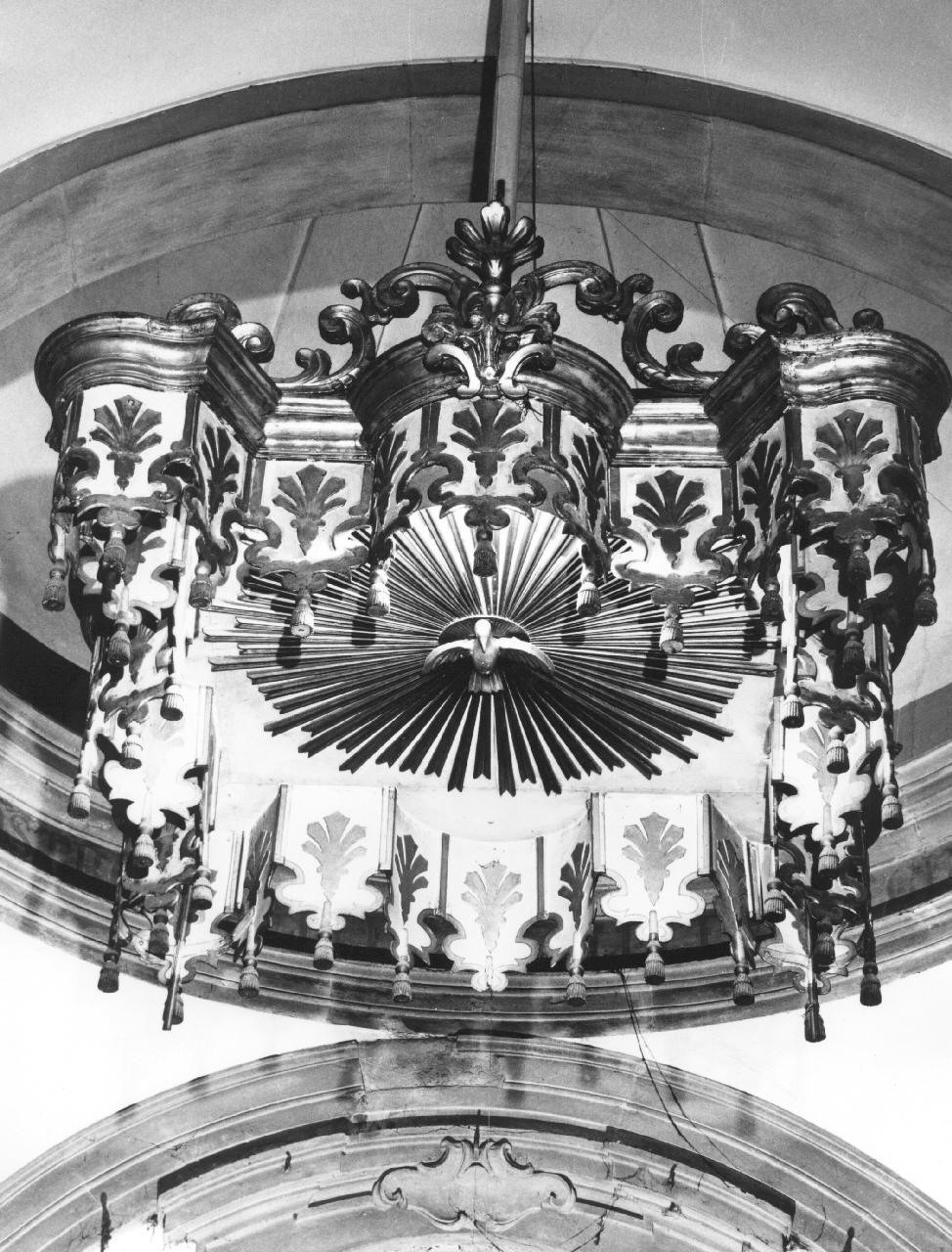colomba dello Spirito Santo (baldacchino d'altare) - bottega toscana (fine/ inizio sec. XVIII)