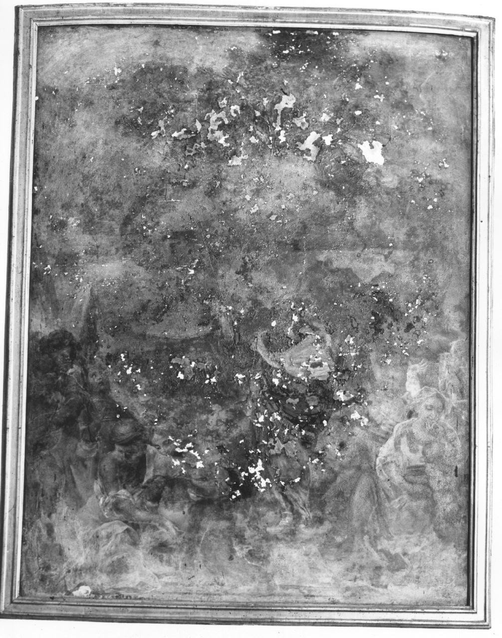 dipinto murale staccato - ambito toscano (fine/ inizio sec. XVII)