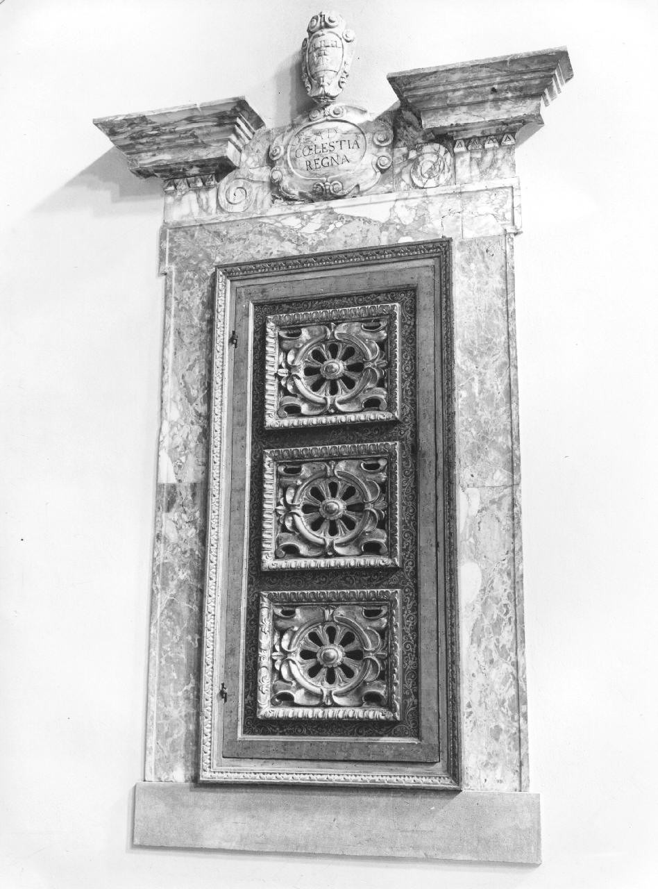 armadio - a muro, serie - bottega toscana (sec. XVII)