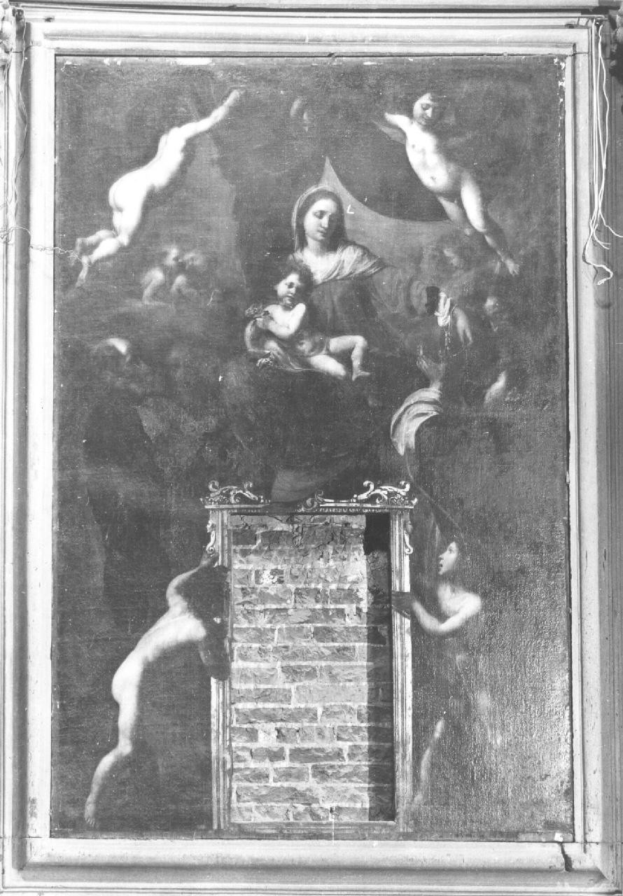 Madonna del Rosario con santi (dipinto) di Furini Francesco (sec. XVII)