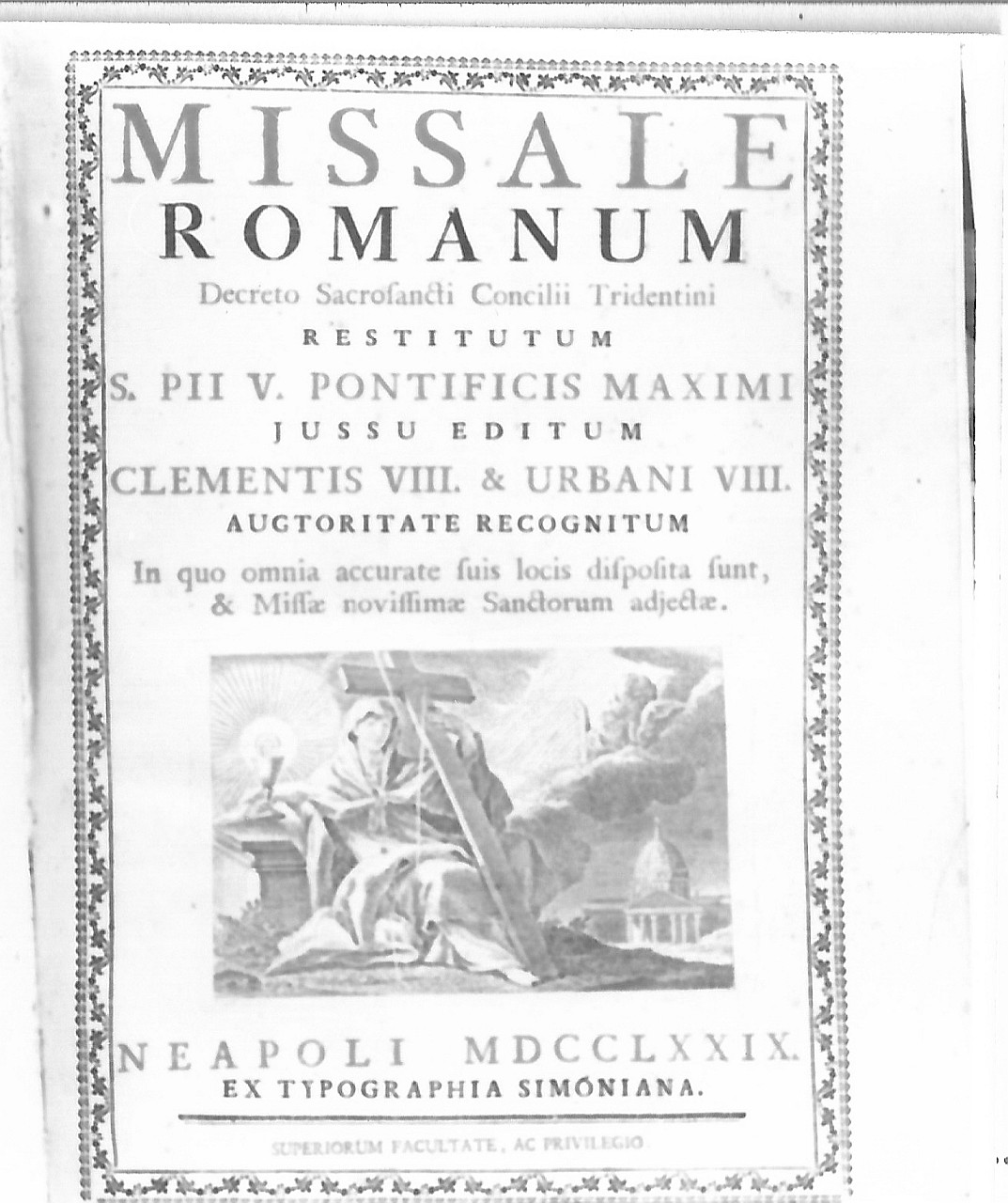 Fede (stampa) - ambito napoletano (sec. XVIII)