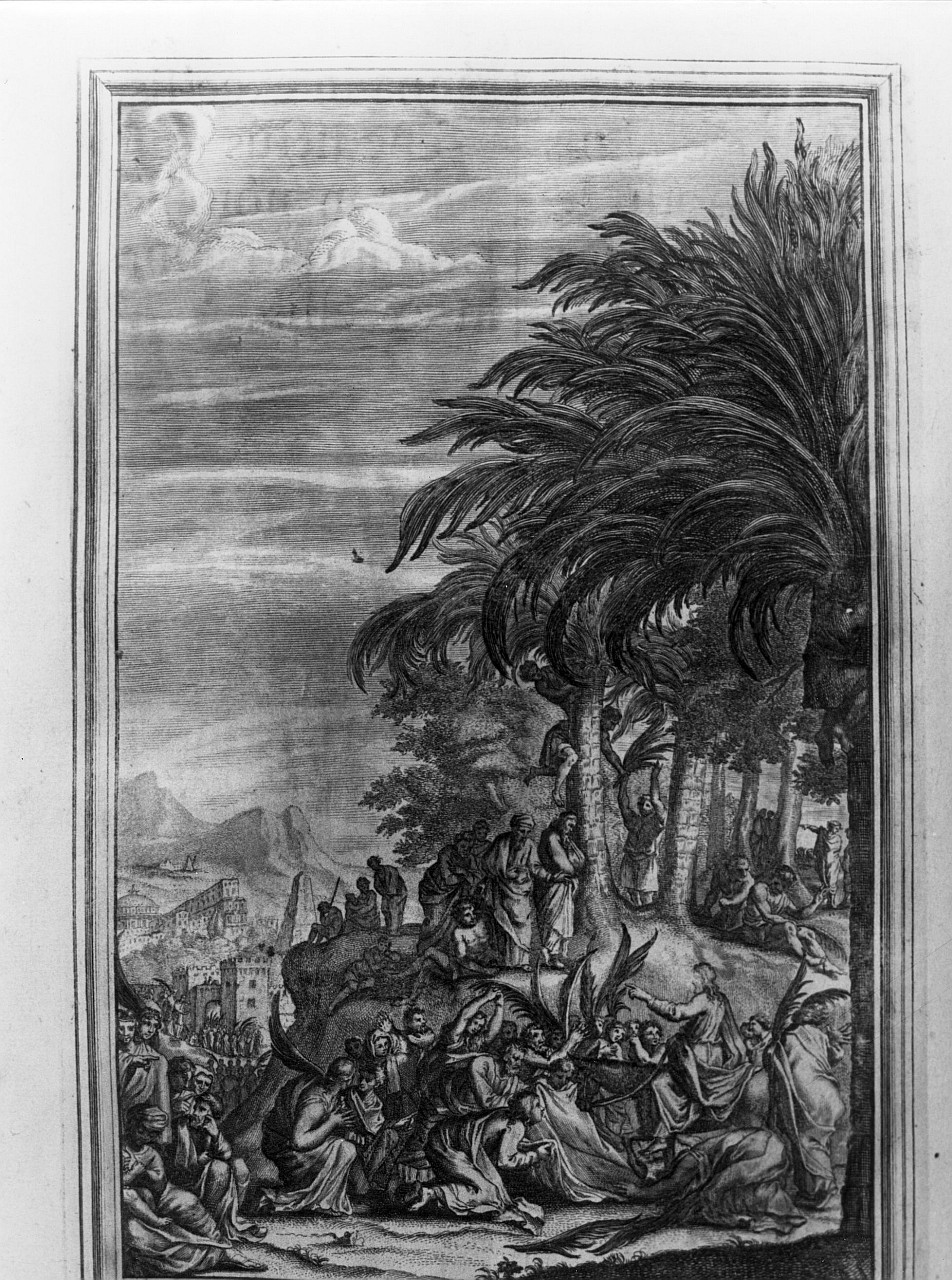 entrata di Cristo in Gerusalemme (stampa, elemento d'insieme) di Massi Gasparo (fine sec. XVIII)