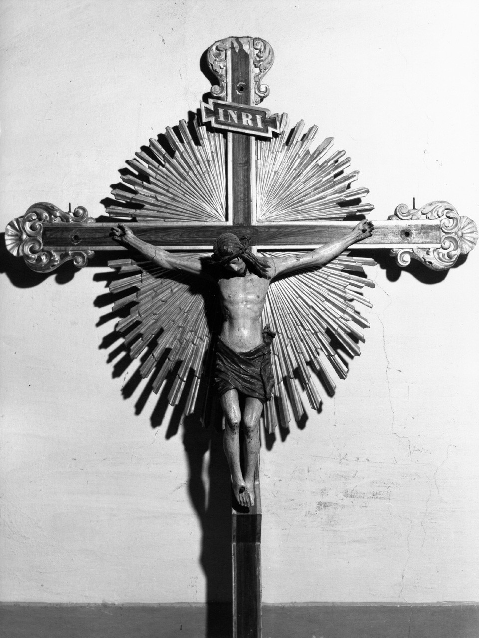 croce processionale - bottega toscana (fine/ inizio secc. XVI/ XVII, sec. XIX)