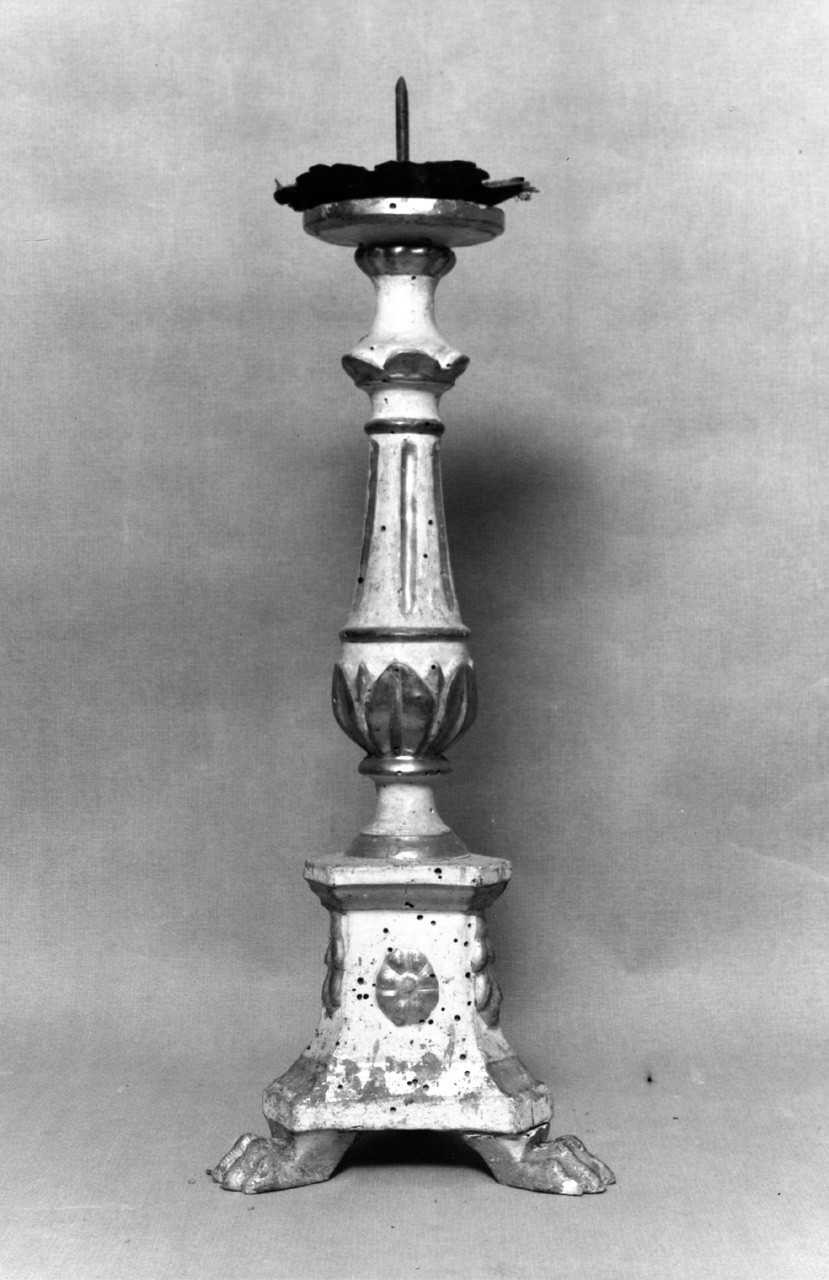 candeliere, serie - bottega toscana (inizio sec. XIX)