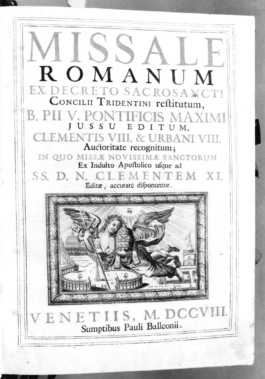 allegoria della Chiesa (stampa) di Piccini Elisabetta detta Suor Isabella (sec. XVIII)