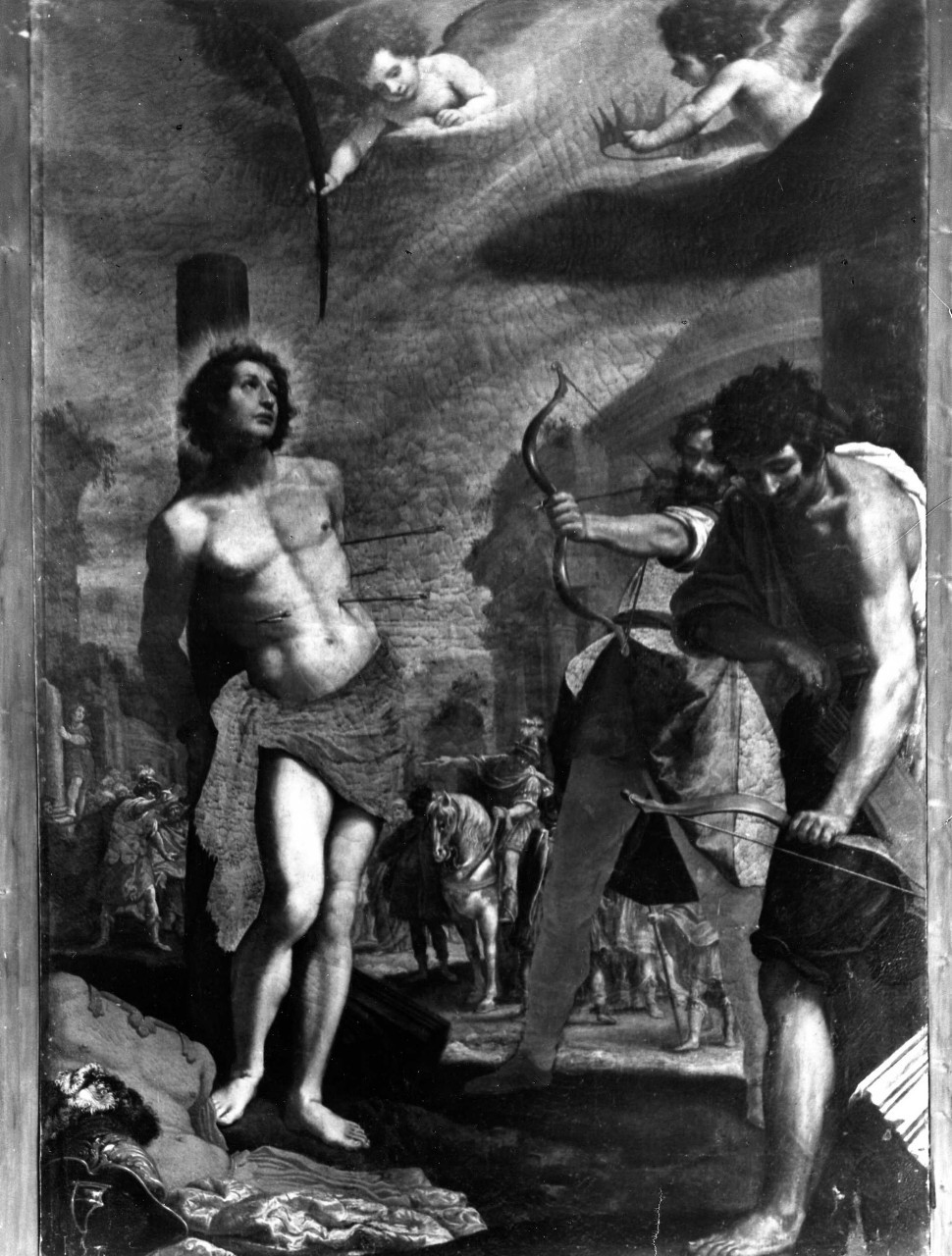 martirio di San Sebastiano (dipinto) di Rosselli Matteo (sec. XVII)