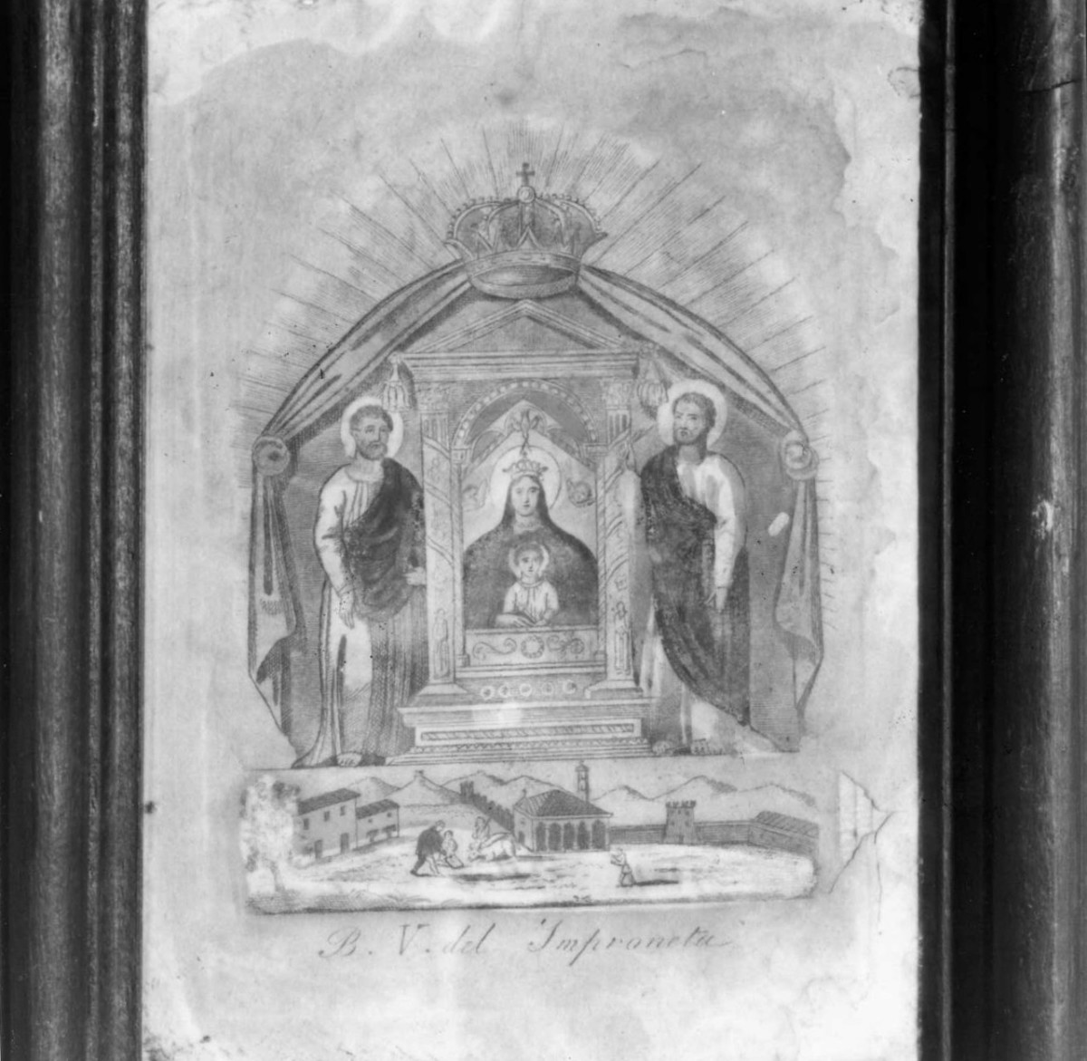 Madonna dell'Impruneta (stampa) - ambito fiorentino (sec. XIX)