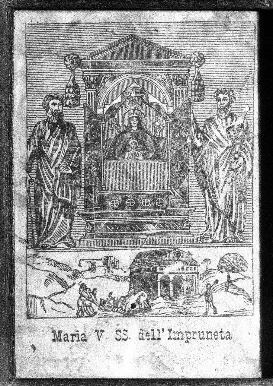 Madonna dell'Impruneta (stampa) - ambito fiorentino (secc. XVIII/ XIX)