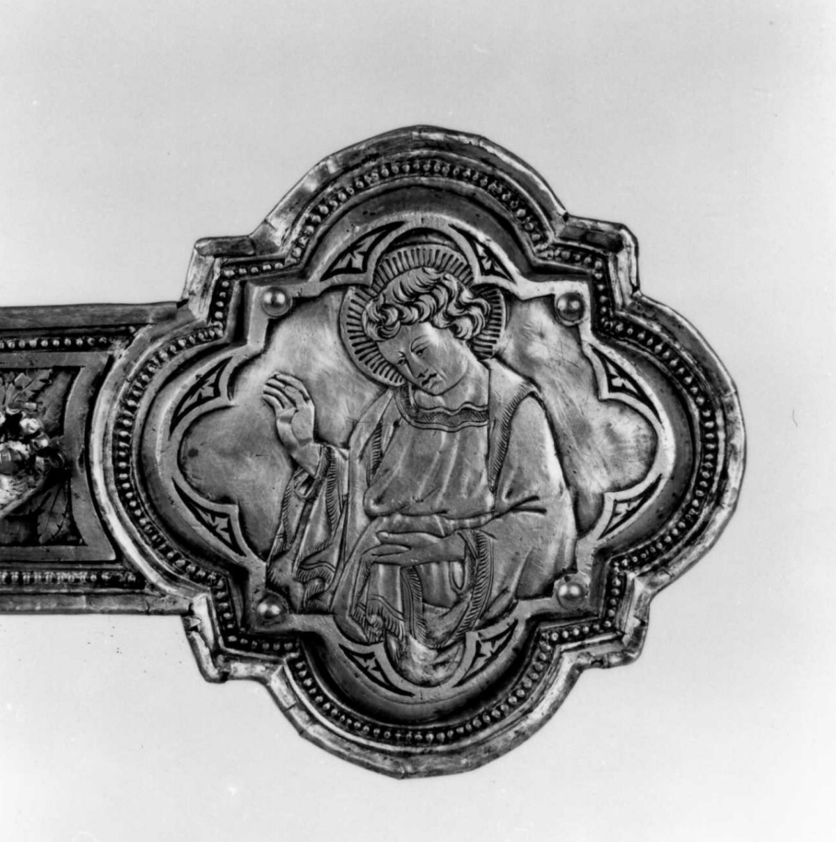 San Giovanni Evangelista (formella) di Ghiberti Lorenzo (attribuito) (sec. XV)