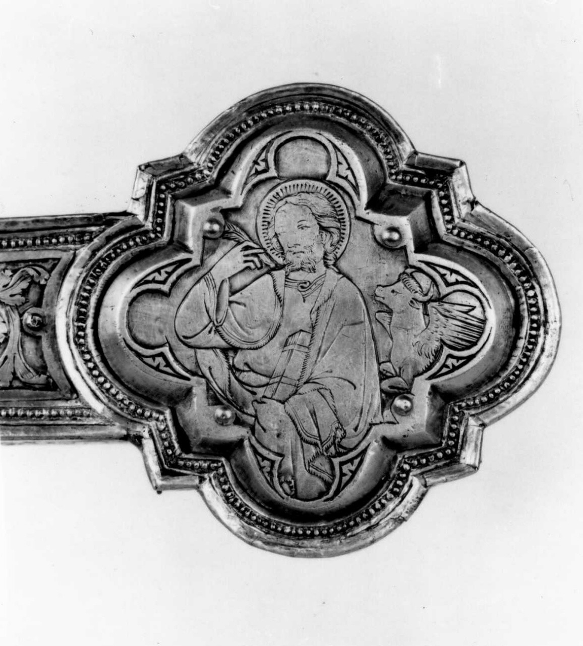 San Luca (formella) di Ghiberti Lorenzo (attribuito) (sec. XV)
