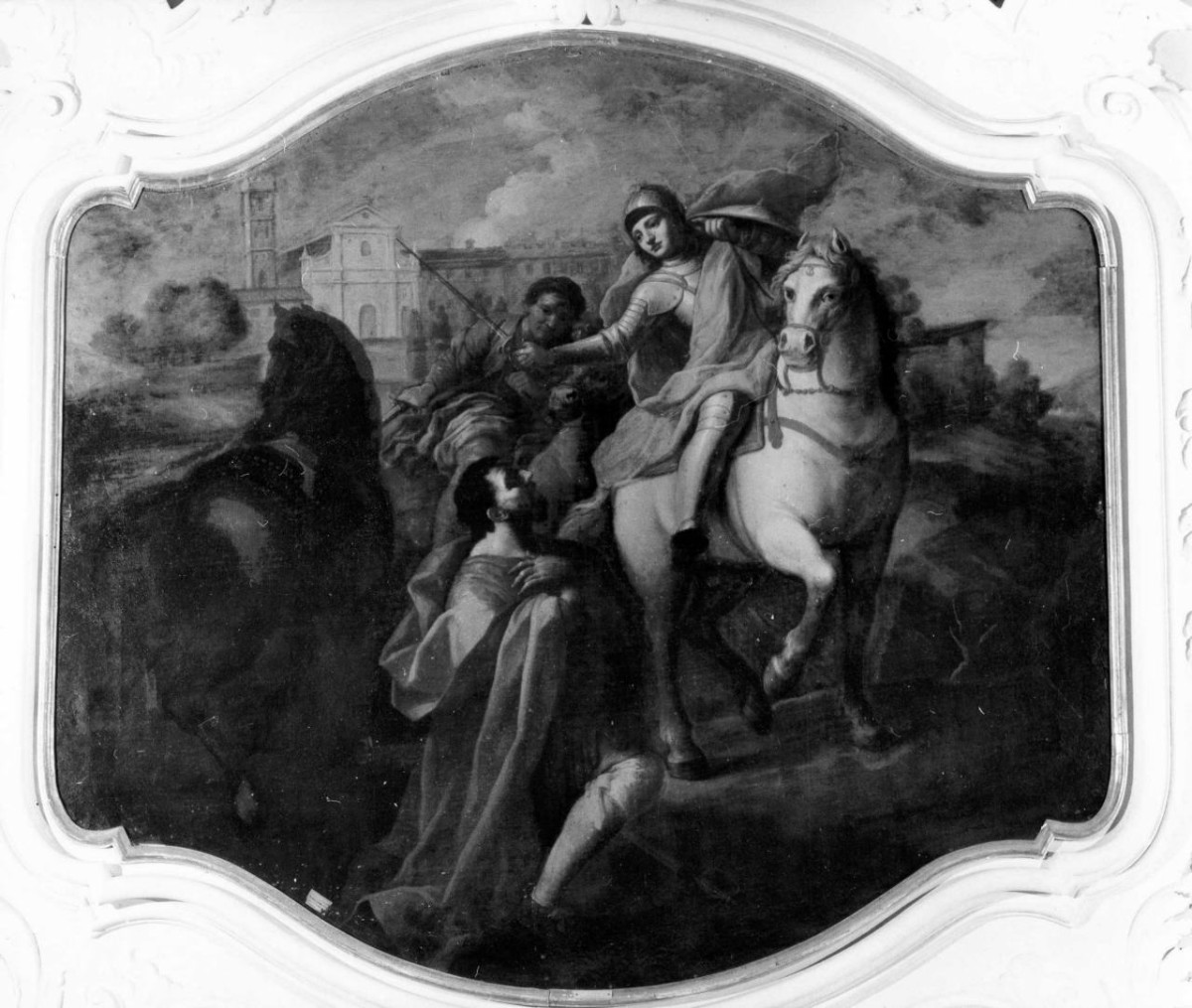 perdono di San Giovanni Gualberto (dipinto) di Gambacciani Francesco (fine/ inizio sec. XVIII)