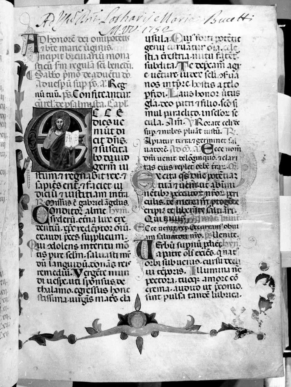 miniatura di Pacino di Buonaguida (fine/ inizio sec. XIV)