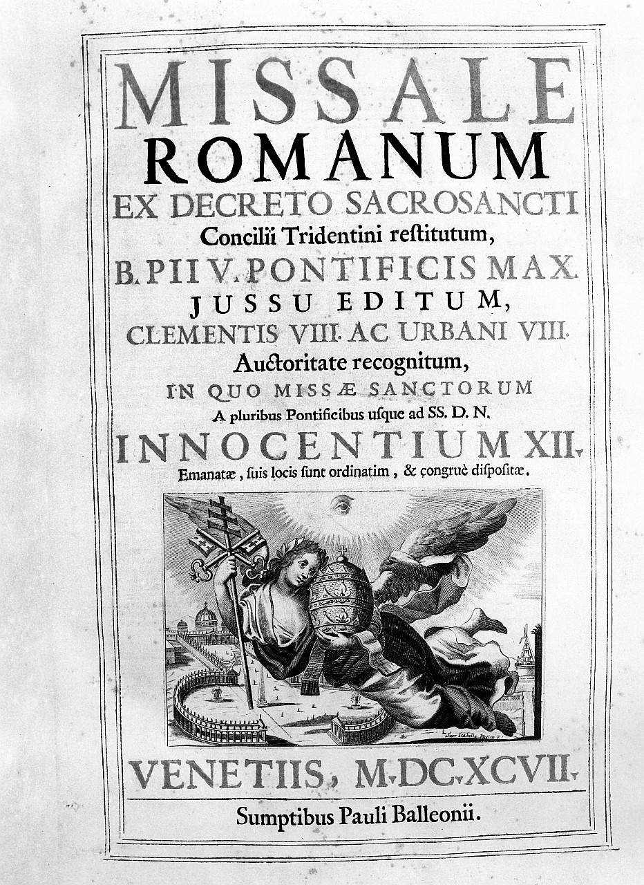 allegoria della Chiesa (stampa) di Piccini Elisabetto detta Suor Isabella (fine sec. XVII)