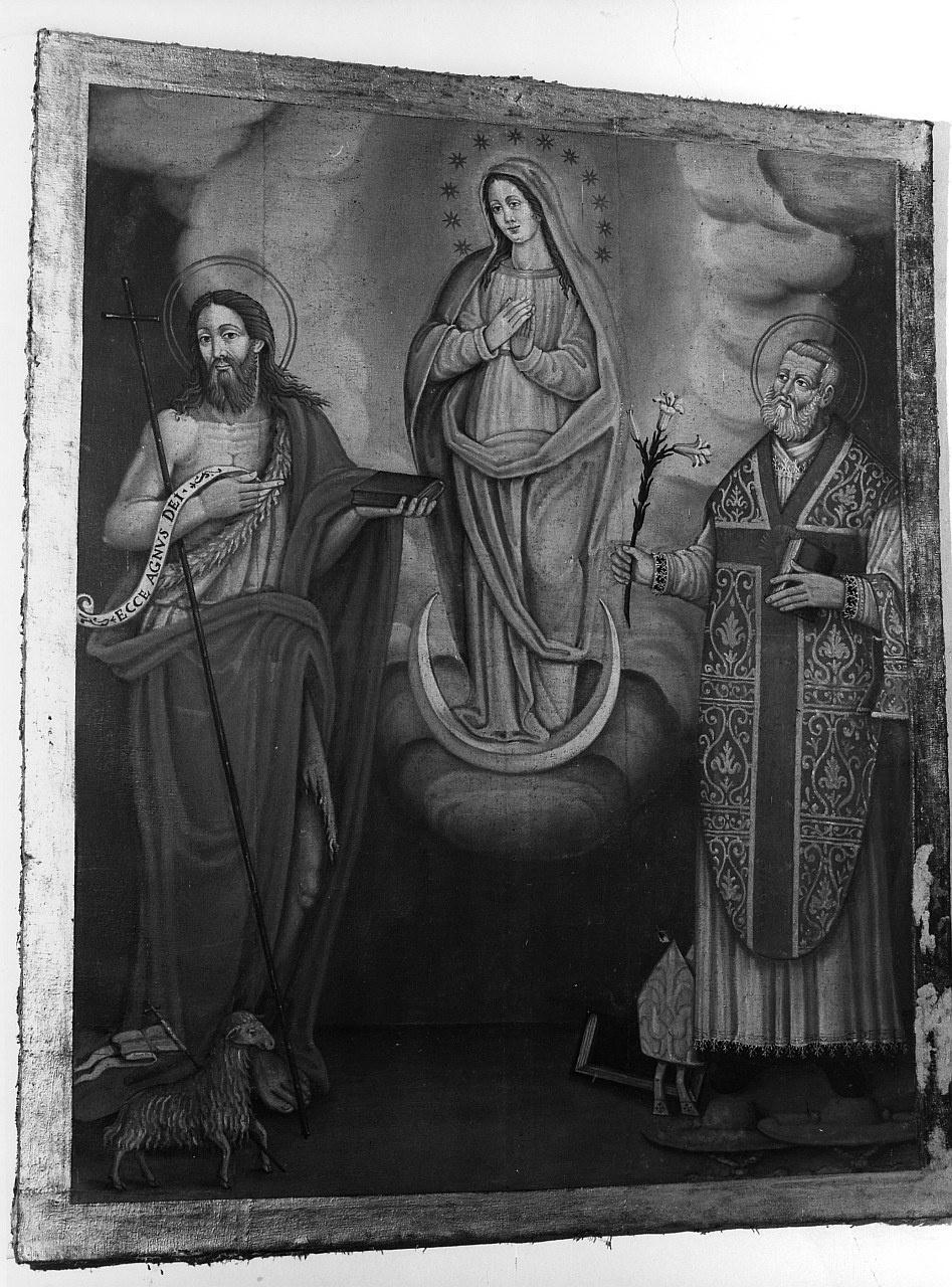 Immacolata Concezione e santi (dipinto) - ambito toscano (metà sec. XVII)