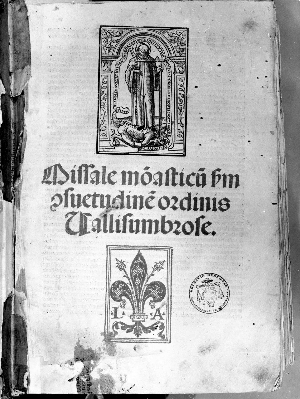 San Giovanni Gualberto (stampa) - ambito veneziano (sec. XVI)