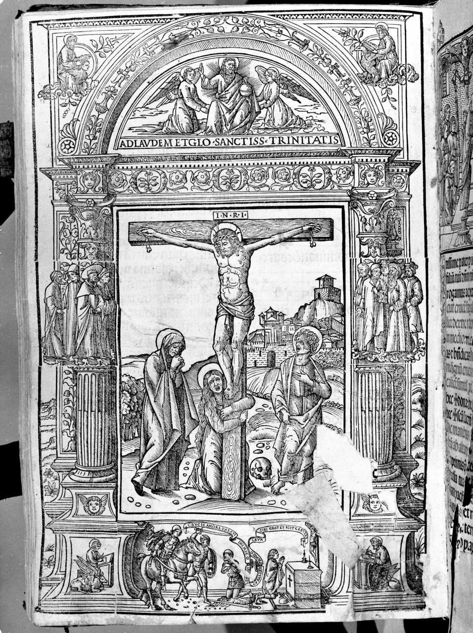 crocifissione (stampa) - ambito veneziano (sec. XVI)