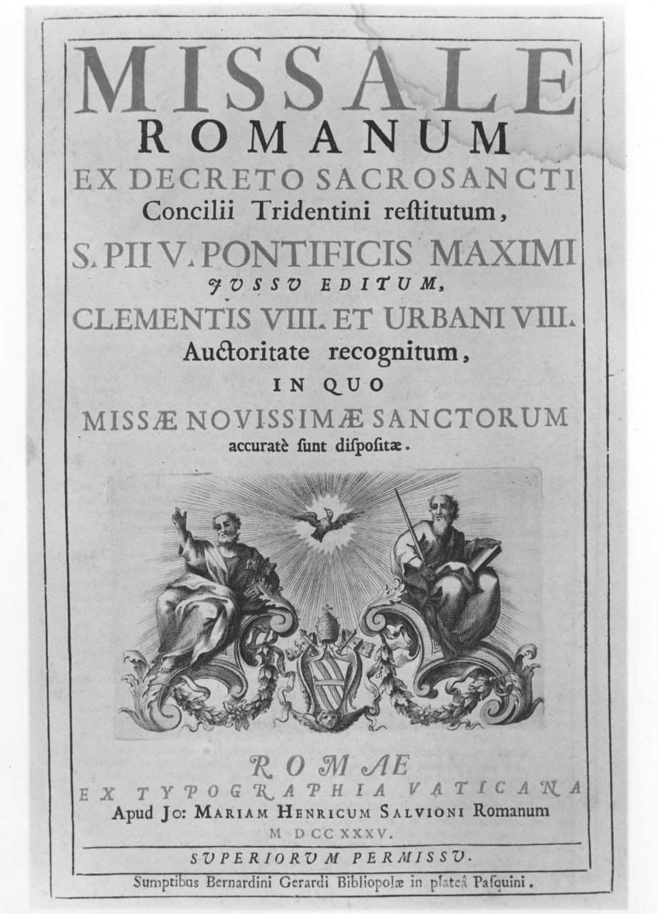 Santi Pietro e Paolo (stampa) - ambito romano (sec. XVIII)