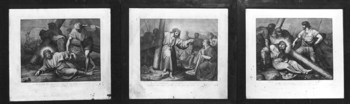 Cristo cade per la seconda volta (stampa) di Sabatelli Luigi, Pera Giuseppe, Eredi Benedetto (sec. XIX)