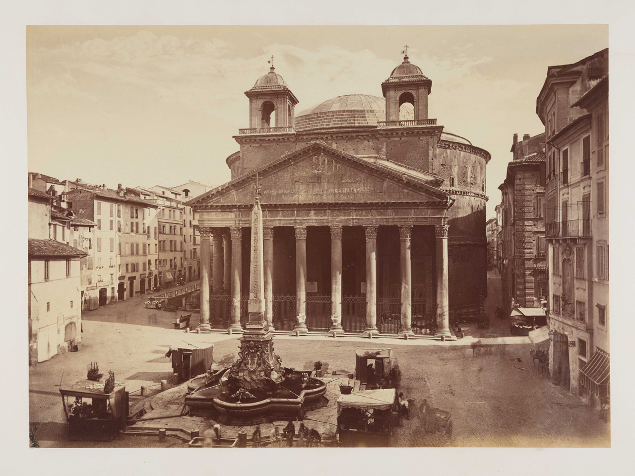 Roma - Piazza della Rotonda (positivo) di Anonimo (XIX)