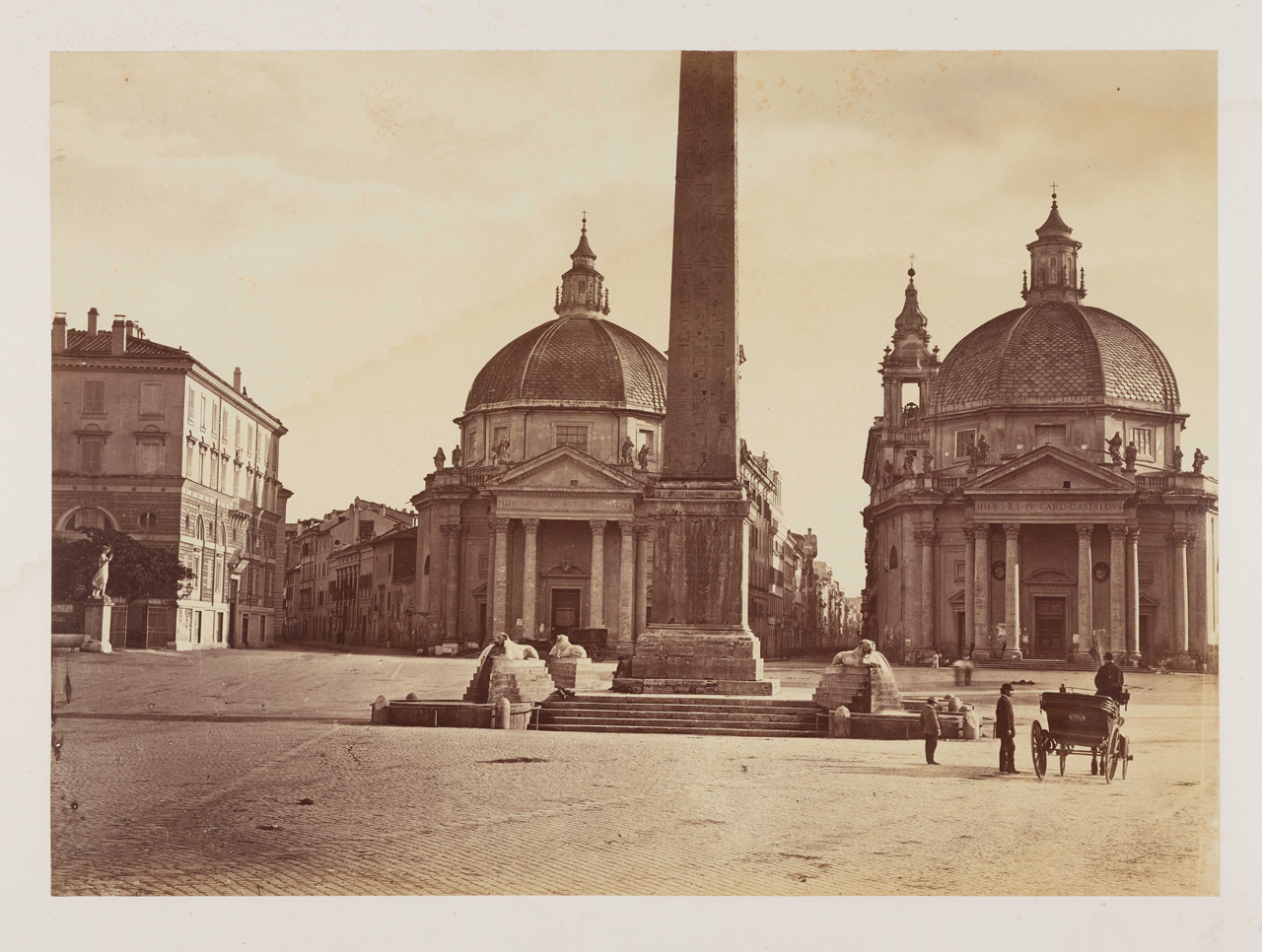 Roma - Piazza del Popolo (positivo) di Anonimo (XIX)