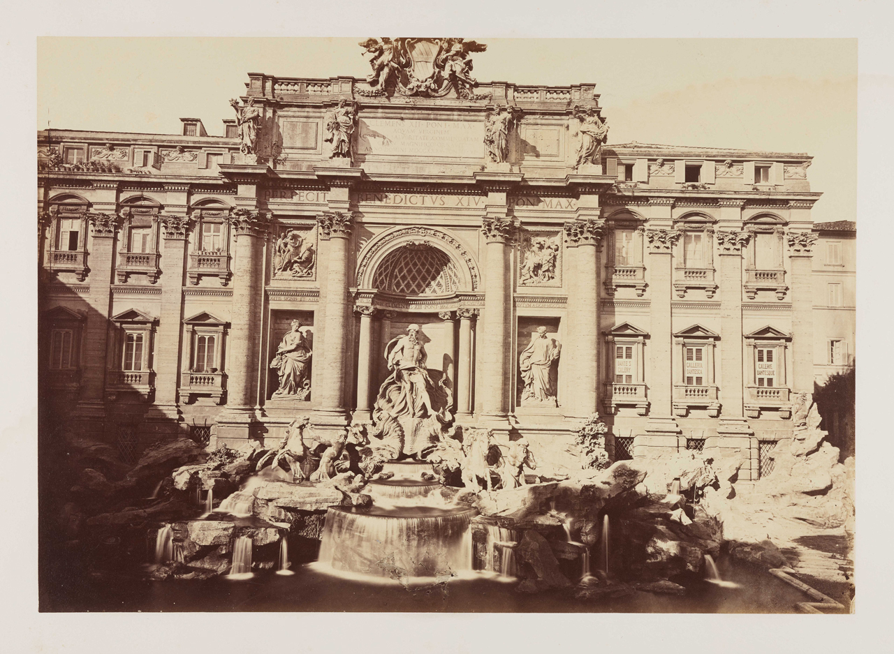 Roma - Fontana di Trevi (positivo) di Anonimo (XIX)