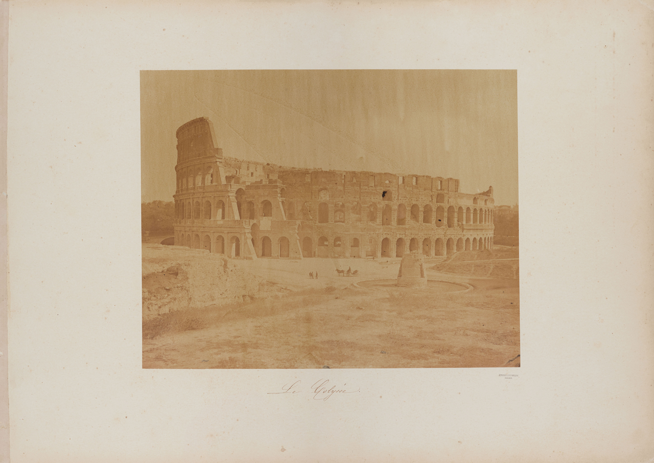 Roma - Colosseo (positivo) di Altobelli e Molins (XIX)