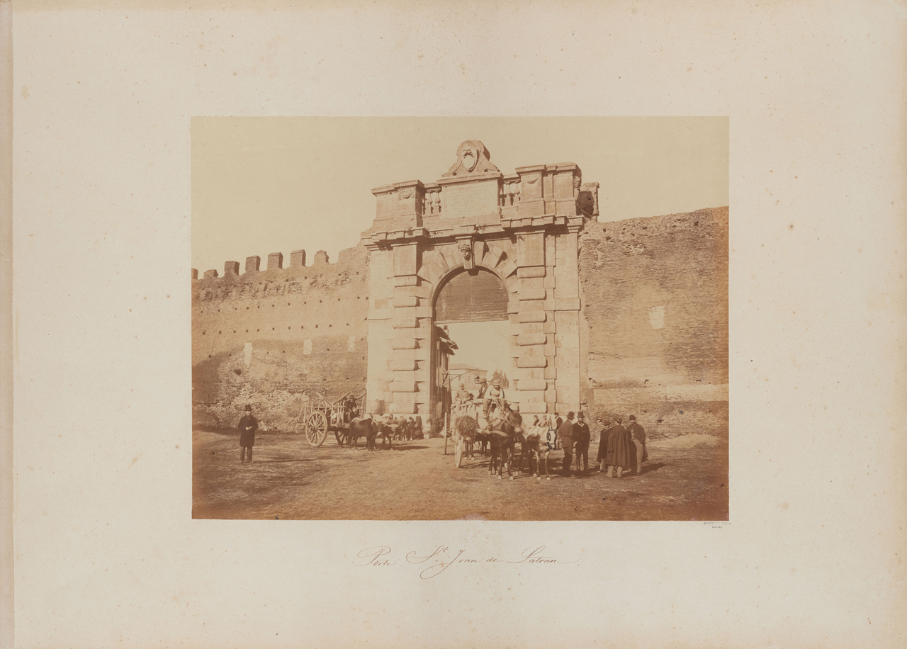Roma - Porta S. Giovanni (positivo) di Altobelli e Molins (XIX)