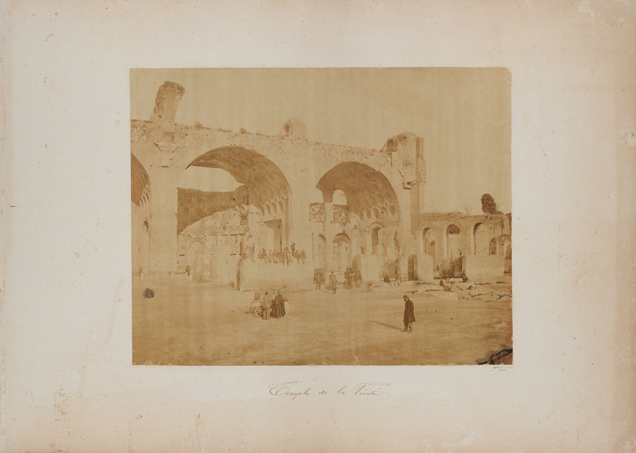 Roma - Basilica di Massenzio (positivo) di Altobelli e Molins (XIX)