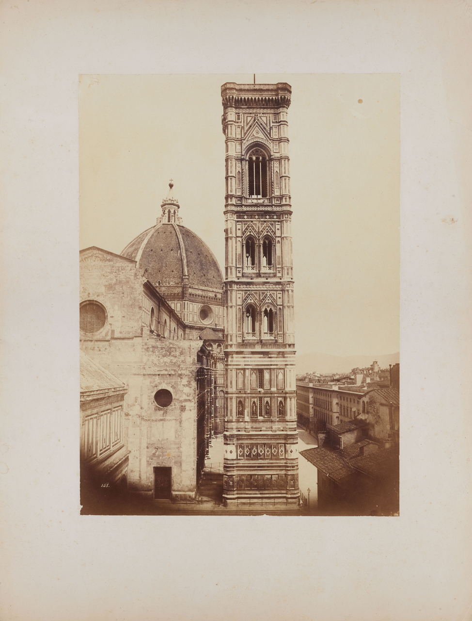 Firenze - Campanile di Giotto (positivo) di Fratelli Alinari (XIX)