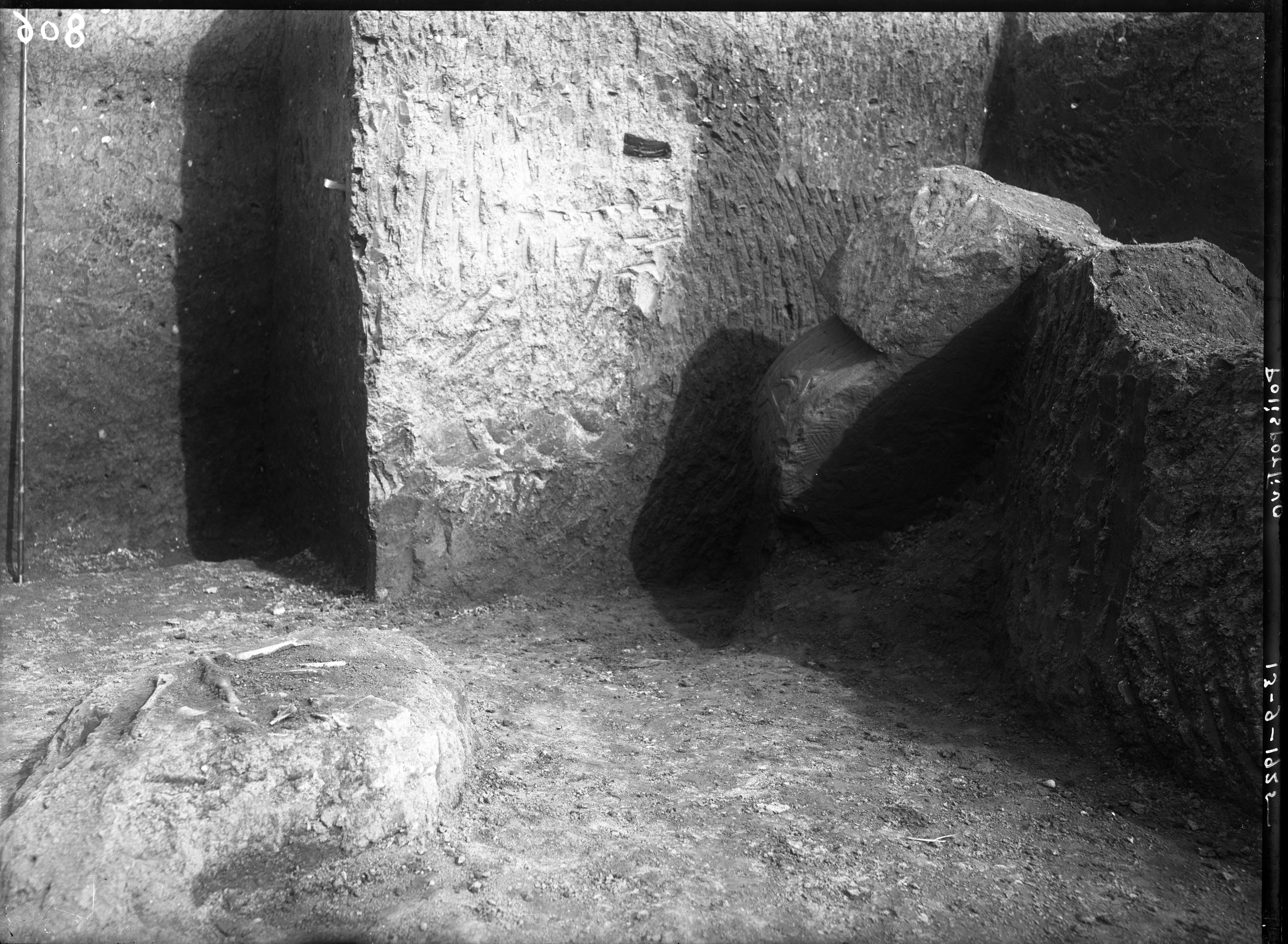 Bologna. Scavi 1925 allo stadio (lastra) di Anonimo (prima metà XX)