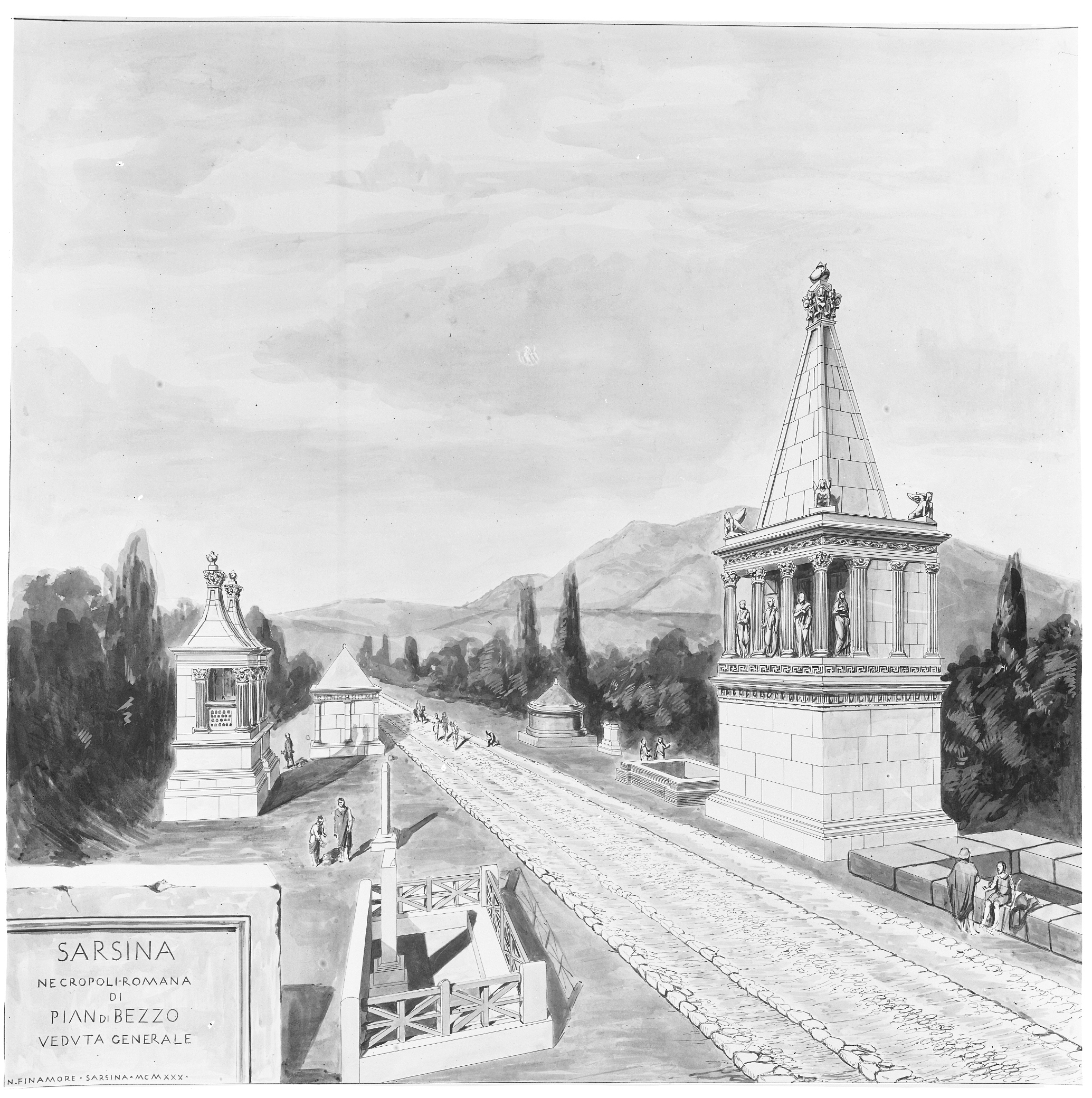 Sarsina. Museo Nazionale (lastra) di Anonimo (prima metà XX)