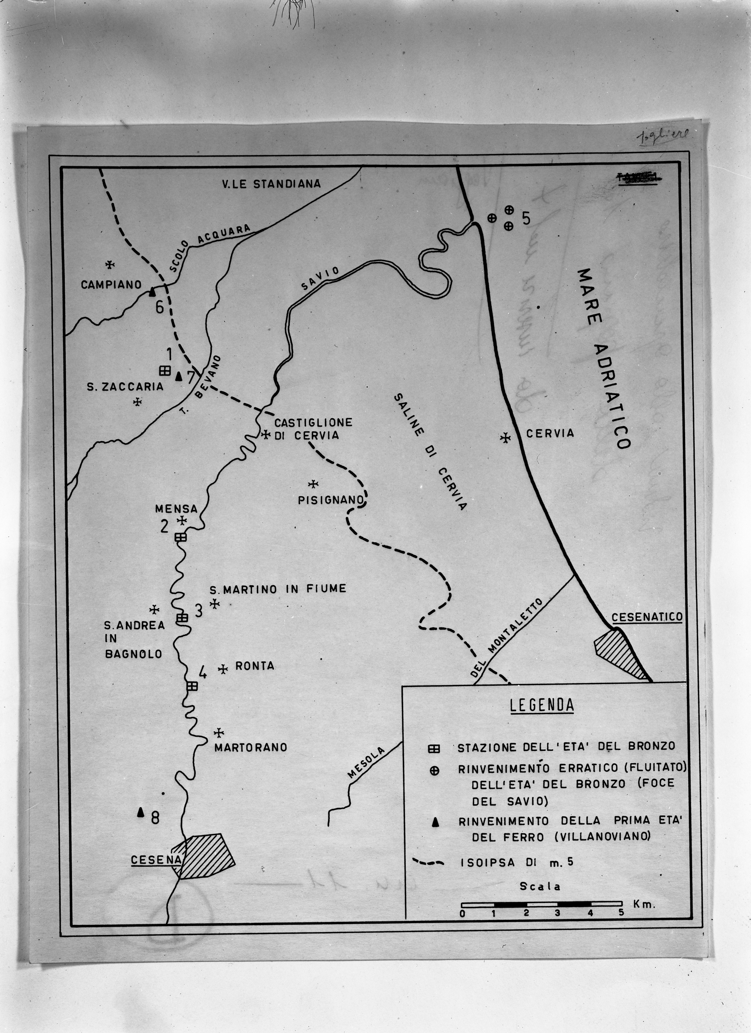 Cervia e Cesena (lastra) di Anonimo (prima metà XX)