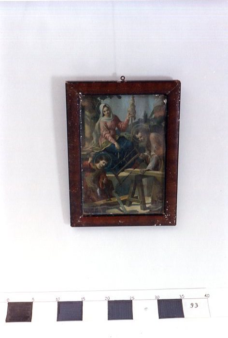 Quadro devozionale, rappresentazione della Sacra famiglia, RITUALITÀ/ OGGETTI DEVOZIONALI