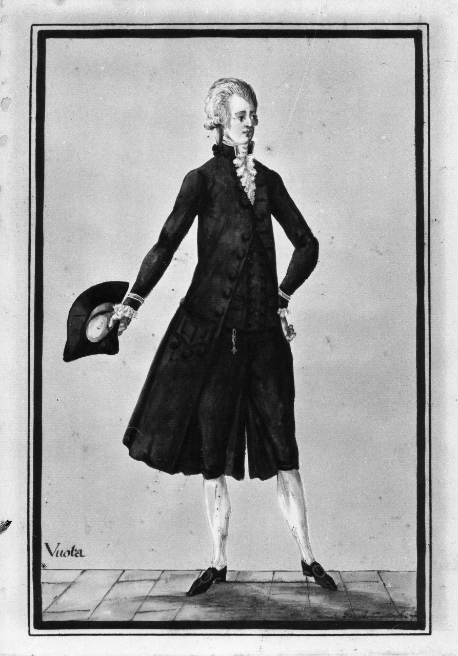 vuotaseggette (disegno, serie) di Minghi Giovan Battista (fine sec. XVIII)