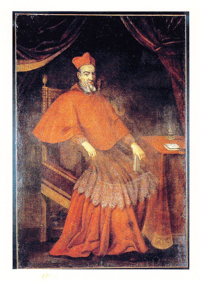 Cardinal Stefano Durazzo, Ritratto di cardinale (dipinto, pendant) di Carbone Giovanni Bernardo - ambito genovese (sec. XVII)