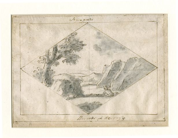 studio per sovrapporta (disegno, opera isolata) di Brunetti Ciriaco (attribuito) - ambito molisano (ultimo quarto XVIII)